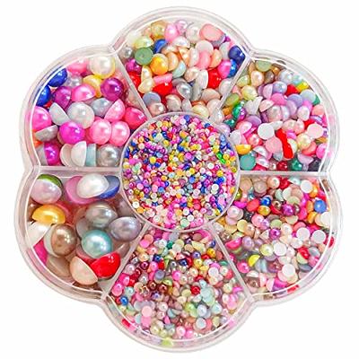 5600 Pieces Flatback Pearls ABS Round Half Imitation Pearl Beads 7 Sizes  Mixed Color Flat Back Pearl for Craft DIY Nail Art Jewelry Making Scrapbook  Phone Face Crafts Decoration (2/3/4/5/6/8/10mm) - Yahoo Shopping