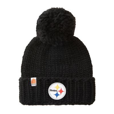 Pittsburgh Steelers New Era Women's 2022 Sideline Cuffed Knit Hat - Cream