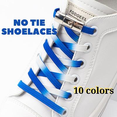 4 Pairs Elastic No Tie Shoelaces, No Tie Shoe Laces for Adults and Kids,  Tieless Shoestrings One Size Fits All (2pairs Black 2pairs White) - Yahoo  Shopping