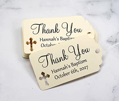 Mi Bautizo Tags - Personalized Baptism Favor Tags - More Colors