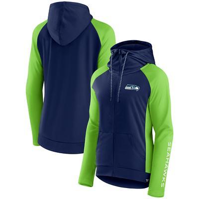 Seattle Seahawks Nike Mascot Performance Full-Zip Hoodie - College Navy/Gray