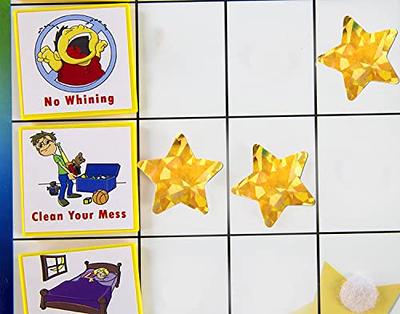 1080 Holographic Foil Gold Star Stickers for Kids Reward, Behavior