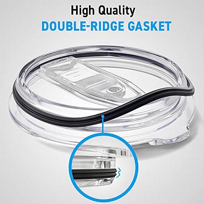 2 Pack Replacement Rubber Gasket Seal Ring 30 oz Tumbler Vacuum Stainless Steel Cup Flex Spare Yeti Ozark Trail Rocky Mountain Top Lid CocoStraw