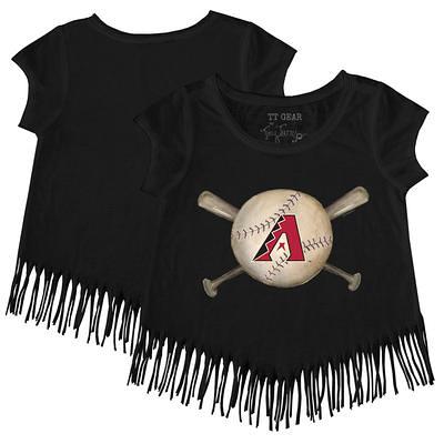 Chicago White Sox Tiny Turnip Women's Baseball Cross Bats T-Shirt - Black