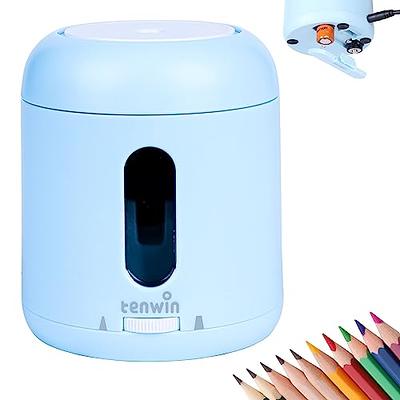 tenwin Electric Pencil Fast Sharpen Pencil Sharpener Battery Operated ,  Suitable for NO.2/Drawing/Colored Pencils(6-8 mm)/ Office School Home