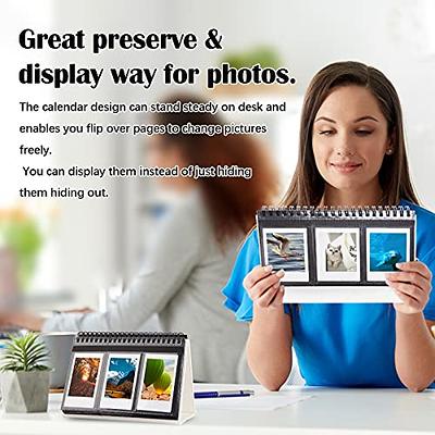  Mini Photo Album for Fujifilm Instax Mini Camera, 96 Pockets  Photo Album for Polaroid, Leather Desktop Display Album for Instax Mini 12  11 9 40 8 7 Evo LiPlay Instant Camera, 2x3 Photo Album (Black) : Electronics