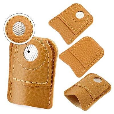 Leather Thimble Hand Sewing Thimble Finger Protector For Knitting