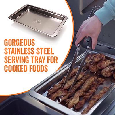 Food Prep BBQ Tray - The Yukon Glory™ Grill Prep Trays Include Plastic Marinade  Container for