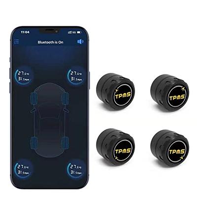 Invtek Wireless Tire Pressure Monitoring System with 4 External Sensors, 5  Alarm Mode, Real-time Displays Pressure and Temperature, Bluetooth 5.0 TPMS,  Supports Android and iOS - Yahoo Shopping