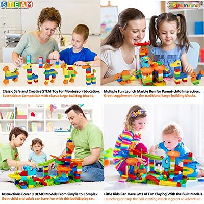  Kid Marble Run Building Blocks Dinosaur, Montessori Learning  STEM Toy Bricks Maze Puzzle Set Race Track Compatible with Major Brands for  Age 3 4 5 6 7 8+ Boys Girls Gift 67PCS : Toys & Games