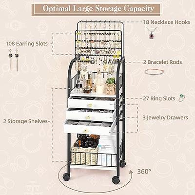  ProCase Earring Organiser Jewellery Organizer Box Bundle with  Earring Holder Organizer Jewelry Stand : Clothing, Shoes & Jewelry