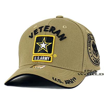TOHUIYAN Classic Cadet Army Cap For Men Solid Washed Cotton Flat Top Caps  Casual Male Gorra