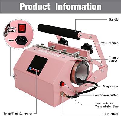 Tumbler Heat Press, Sublimation Press Machine for Straight Tumblers 30oz  20oz 16oz Glasses 11oz Ceramic Mug, Auto DIY Heating Transfer with  Temp&Time Setting - Yahoo Shopping