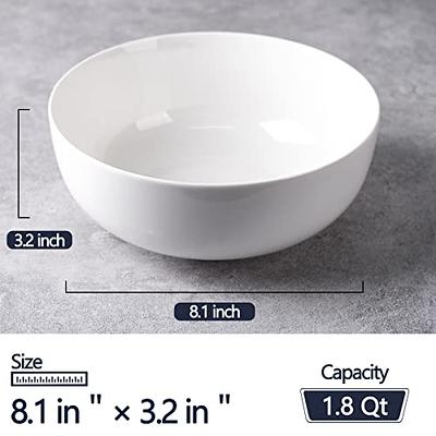 Large Classic Mixing salad Bowl Set, BPA Free Plastic, Microwave