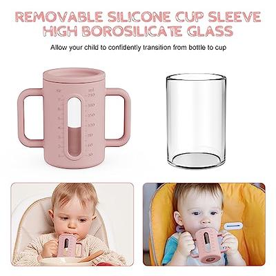 Ginbear 2-in-1 Sip-N-Straw Cup for Baby, Spill Proof Toddler Transition Sippy  Cup with Straw, Silicone Baby Cup with Handles, Tiny Training Cups 6  Months+ (Almond) - Yahoo Shopping