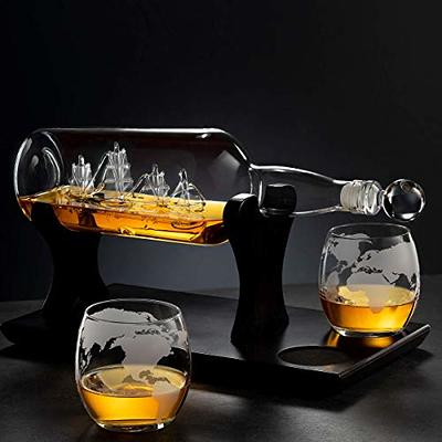 Godinger Dublin Three Piece Whiskey Chiller Set - Clear