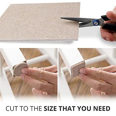 357 pcs Beige Felt Furniture Pads X-Protector! Huge Quantity of Furniture  Pads for Hardwood Floors with Many Big Sizes – Your Ideal Wood Floor