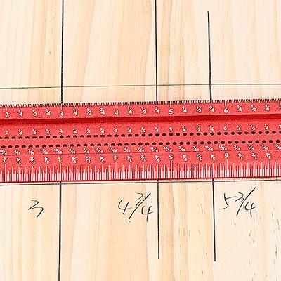 GOINGMAKE Woodworking T-Square 24 Inch Aluminum Alloy T Square Ruler 1/32  Hole Scrbing Guides Positioning Scribe Tool Precision Woodworking Ruler Scribing  Tool for Carpenter Layout and Measuring - Yahoo Shopping