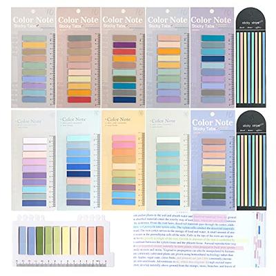 WSCHU 2320Pcs Book Tabs for Annotating Books, 104 Colors Morandi Sticky Tabs  for Binders, Page Markers Transparent Sticky Notes,Writable &  Repositionable Book Flags Strip Index Tabs,Page Tabs - Yahoo Shopping