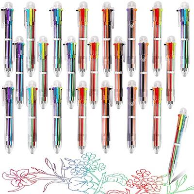 COLNK Color Gel Pens Fine Point 0.5mm, Retractable Gel Ink Writing Pens  Assorted Colors ,Soft Touch, Count-10