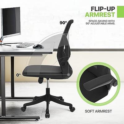 HOLLUDLE Ergonomic Office Chair with Adaptive Backrest, High Back