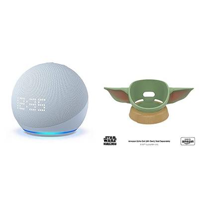 Echo Dot (5th Gen, 2022 release) with clock  Cloud Blue, with Made for  , featuring The Mandalorian Baby Grogu ™-inspired Stand - Yahoo  Shopping