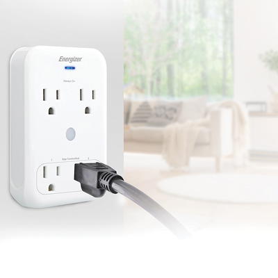 Energizer Connect EIX3-1003-PP2 15-Amp Smart Wi-Fi Plugs (2 Pack)