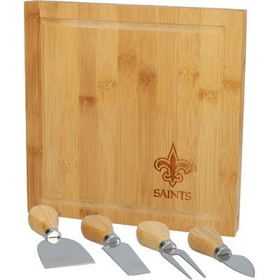 New Orleans Saints - Concerto Glass Top Cheese Cutting Board & Tools Set