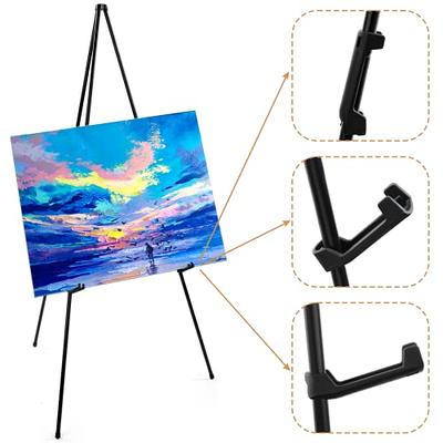 Magicfly Easel Stand for Display, 2 Pack Easel 63 Inch Portable Easel for  Wedding Sign, Poster easel, White Boards, Collapsible Painting Art easel  for