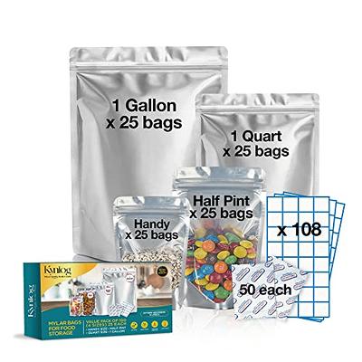 Half Gallon Mylar Bag With Ziplock Case