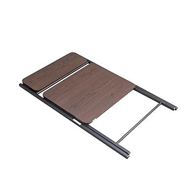 SOFSYS Modern Folding Computer Writing Desk for Small Space, Gaming, and Home Office Organization, Foldable Industrial Metal