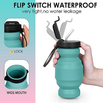 Mefold Water Bottles Collapse Silicone Durable Leak Proof Straw,Foldable  Medical Grade BPA-Free,11oz Lightweight bottles for Kids Travel, Portable,  Cycling, Hiking, Sports, Gym, Camping 320ML - Yahoo Shopping