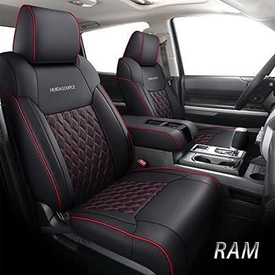 Huidasource Car Seat Covers for Dodge Ram, Full Coverage Waterproof Leather Pickup  Truck Seat Cushion Protector Fit for 2009-2018 1500, 2010-2023 2500/3500  Crew Mega Cab(Full Set/Black&Red) - Yahoo Shopping