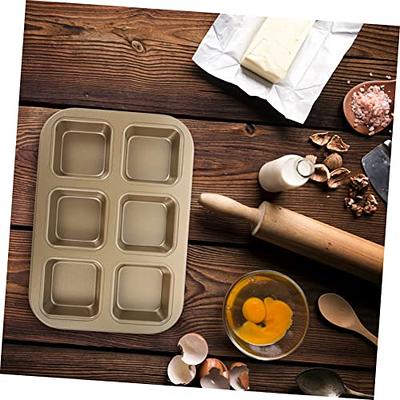 Housoutil Square Baking Pan Square Cake Pan Mini Cake Mold Metal Dies Loaf  Baking Pans Mini Loaf Baking Pans Bread Loaf Pans Multi-function Bread Pan  Small Roasting Pan Baking Supply Oven 