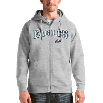 Women's Antigua White Philadelphia Eagles Victory Pullover Sweatshirt