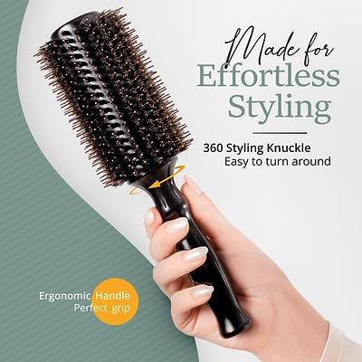 Belula 100% Boar Bristle Hair Brush Set (Medium). Soft Natural Bristles for  Thin and Fine Hair. Restore Shine And Texture. Wooden Comb, Travel Bag and