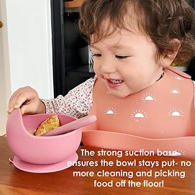 Silicone Baby Feeding Set with Suction-Training