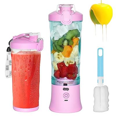 Portable Blender for Shakes and Smoothies - 12 Oz Small Portable Blender  Cup with 10 Ultra-Sharp Blades, Personal Travel Blenders for Smoothies, USB