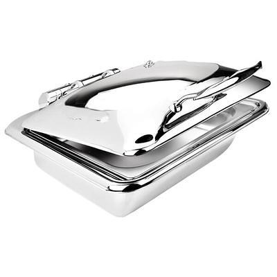 Vigor SS1 Series 15 Qt. Stainless Steel Aluminum-Clad Heavy-Duty Brazier  with Cover