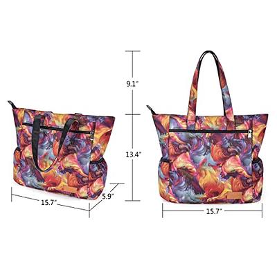CLOUDMUSIC Shoulder Tote Bag For Women Fashion Multi-functional Bag Daily  Shopping Travelling Sports Fitting Hiking(Colorful Painting) - Yahoo  Shopping