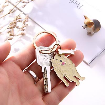 Gift Keychain Golden Retriever Dog Pet Animal Puppy Dogs New with Tags  Metal 