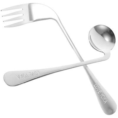 Weighted Adaptive Utensils for Hand Tremors Swivel Spoons Forks