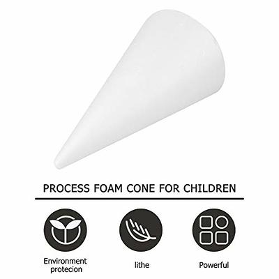 Holibanna Foam Cone Polystyrene Cone Shapes White Christmas Tree Crafts  Table Centerpiece Props 1pc 13.6 X 7.7 Inch - Yahoo Shopping