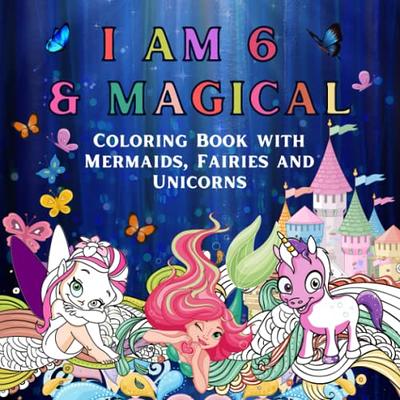 I Am 7 And Magical Mermaid Birthday Gift For 7 Year Old Girl: A