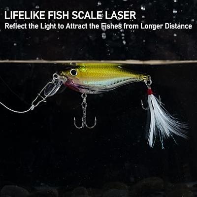 LENPABY Multi Jointed Minnow Fishing Lure Set For Bass And Trout