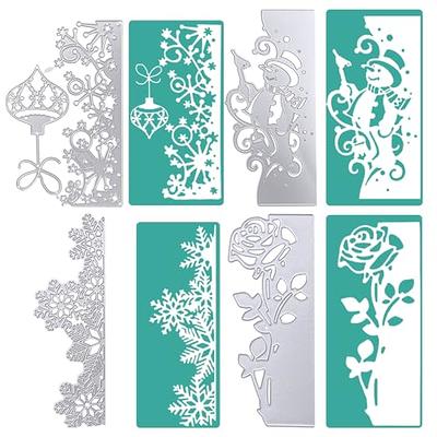 Wood Snowflake Stamp and Metal Cutting Dies for DIY Scrapbooking