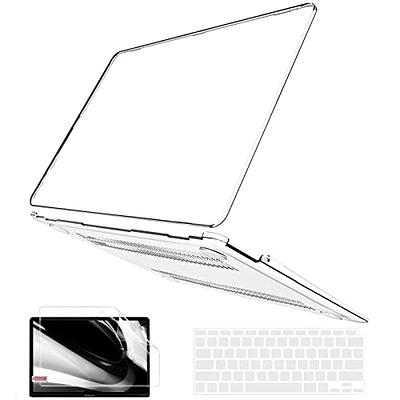 Case for MacBook Air 13 inch, GVTECH Crystal Clear Case 2020 2019 2018 A2337 M1 A2179 A1932, Plastic Hard Shell & Keyboard Cover & Screen Protector