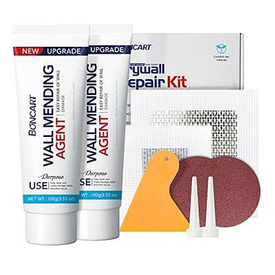 Wall Mending Agent, Safe Mend Wall Repair Drywall Patch Kit with Scraper  Plaster Repair Wall Putty Spackle Wall Repair for Filling Graffiti, Holes  and Crack Surface Drywall Repair Kit (250g) 