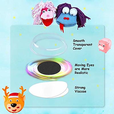 200 Pieces Wiggle Eyes, FEBSNOW Googly Eyes Self Adhesive Black White  Plastic Googly Eyes Mixed Assorted Sizes Sticker Eyes for DIY Crafts