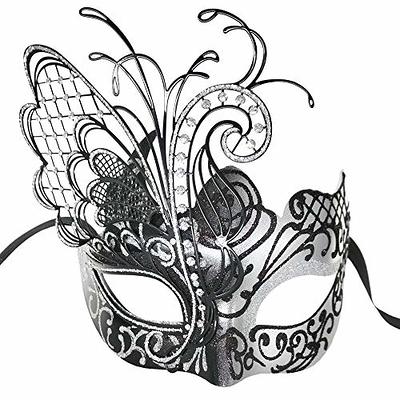 Sprfragrance Couple Masquerade Mask for Women Venetian Halloween